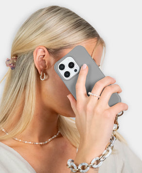 Flora Set - Grey (Hülle & Handykette)