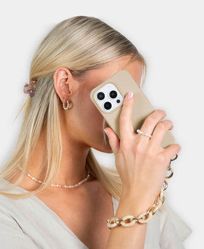 Flora Set - Nude (Hülle & Handykette)