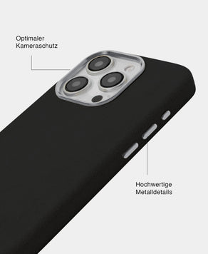 Gunmetal Alcantara (Silber) - MagSafe Handyhülle