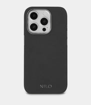 Gunmetal Alcantara (Silber) - MagSafe Handyhülle