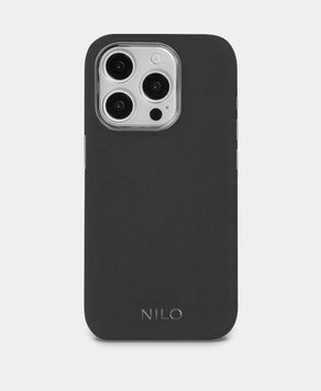 Gunmetal Alcantara (Silber) - MagSafe Handyhülle