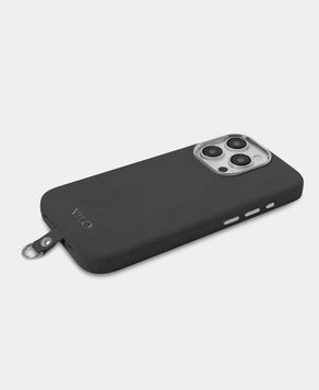 Gunmetal Alcantara (Silber) - MagSafe Handyhülle