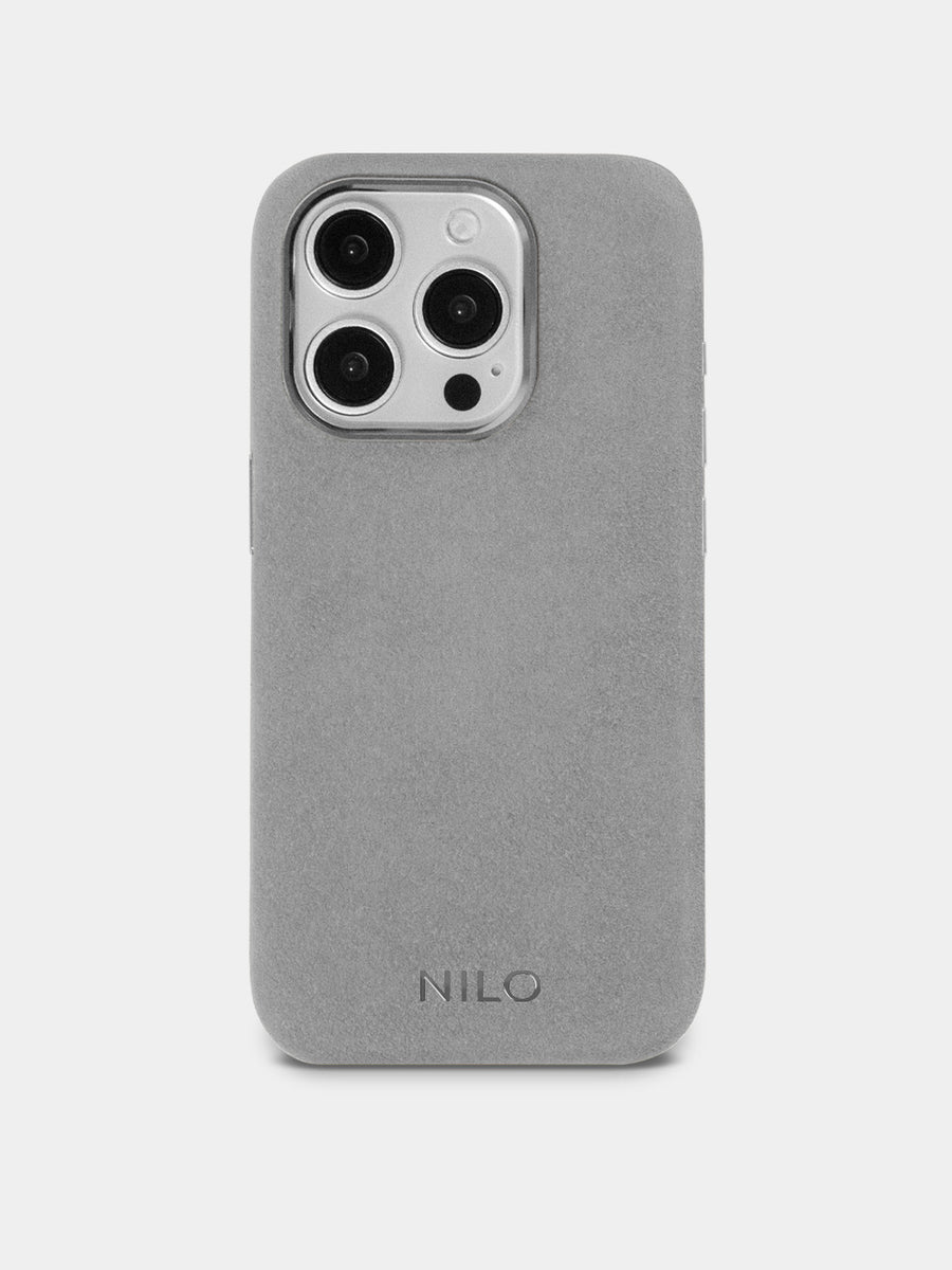 Light Grey Alcantara (Silber) - MagSafe Handyhülle