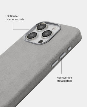 Light Grey Alcantara (Silber) - MagSafe Handyhülle