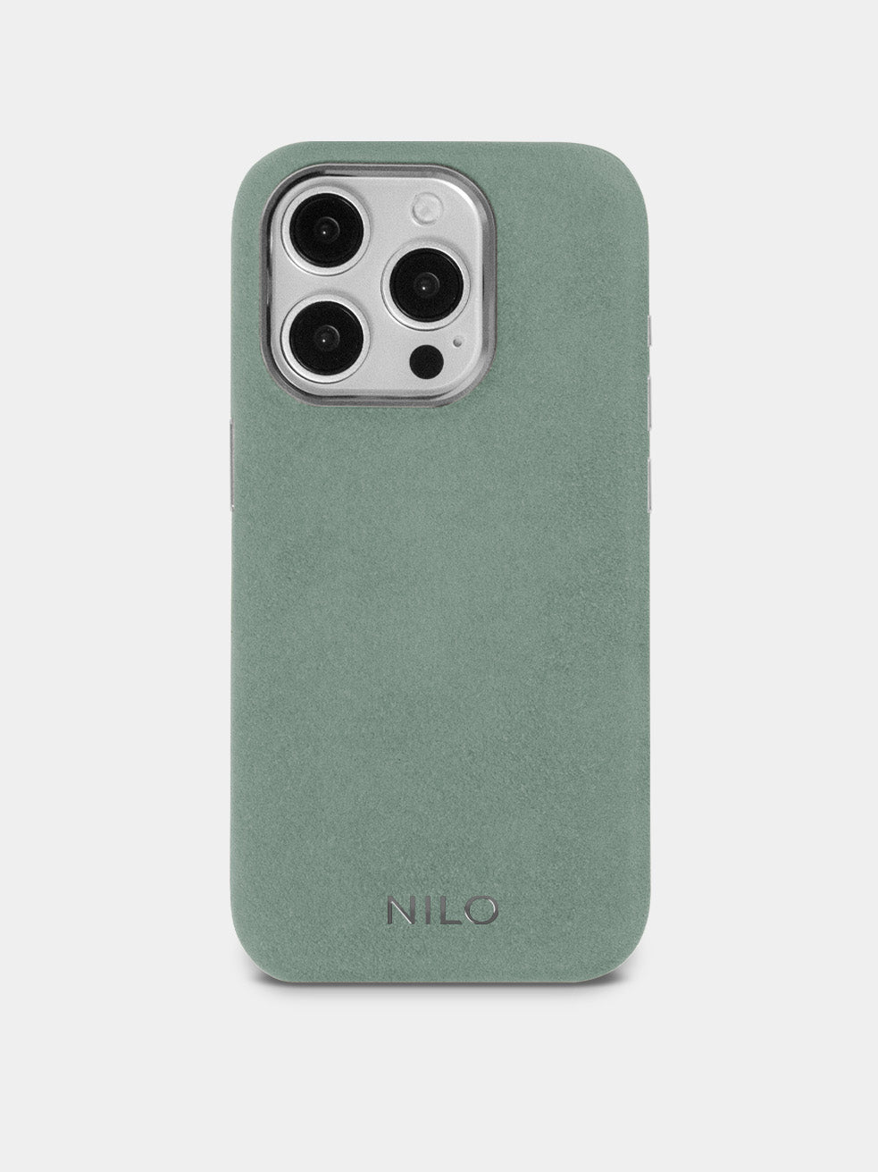 Lime Alcantara (Silber) - MagSafe Handyhülle