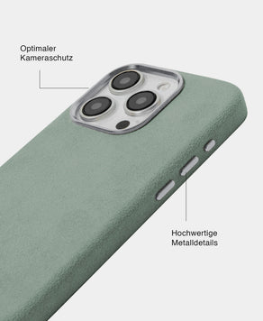 Lime Alcantara (Silber) - MagSafe Handyhülle
