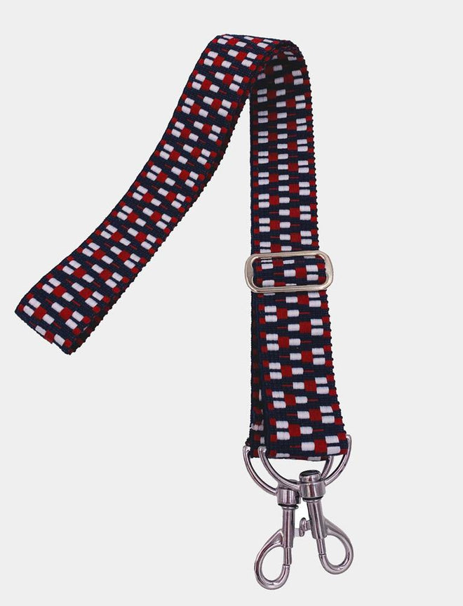 Taschengurt - blau, rot, 4cm breit, NILO HAMBURG