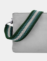 Taschengurt an Handtasche - dunkelgrün, 4cm breit, NILO HAMBURG