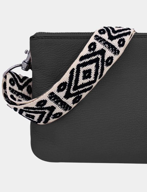 Taschengurt - schwarz, 4cm breit, NILO HAMBURG