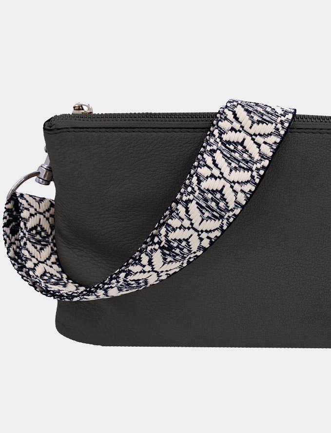 Taschengurt - schwarz glitzernd