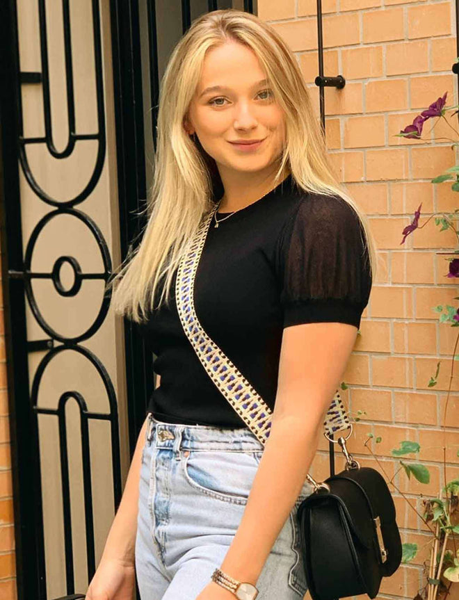 Taschengurt mit Muster und Model