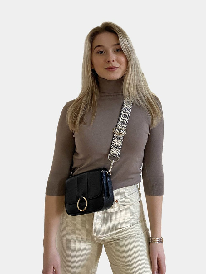 Taschengurt - schwarz,silber