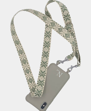 Olive Handyband mit Handyhülle